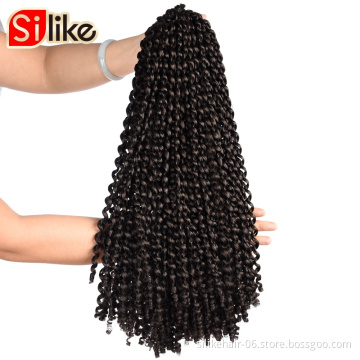 Crochet Braiding Hair Long Bohemian  Synthetics spring Natural Hair18Inch Passion Twist Crochet Hair 6 Packs/Lot Water Wave